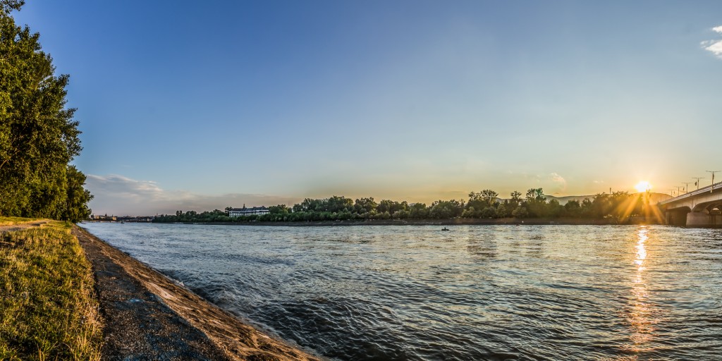 Margaret island and the nearby Danube